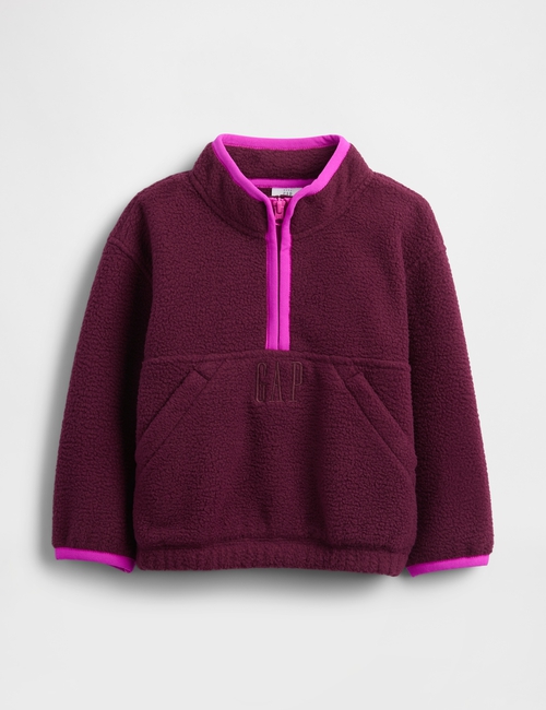 Baby & Toddler Sherpa Half-Zip Pullover