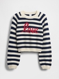 Kids Relaxed Graphic Crewneck Sweater