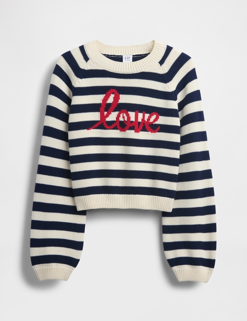 Kids Relaxed Graphic Crewneck Sweater