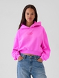 VintageSoft Arch Logo Cropped Hoodie