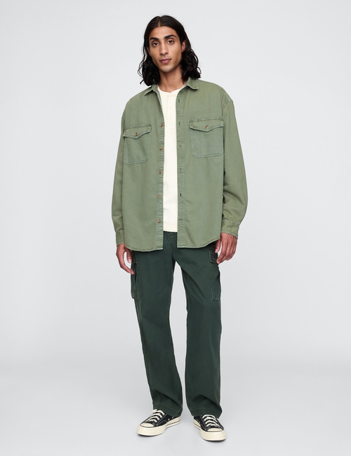 LS DENIM ULTRASOFT BIG SHIRT