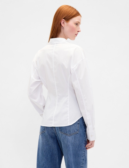 Organic Cotton Poplin Dolman Classic Shirt