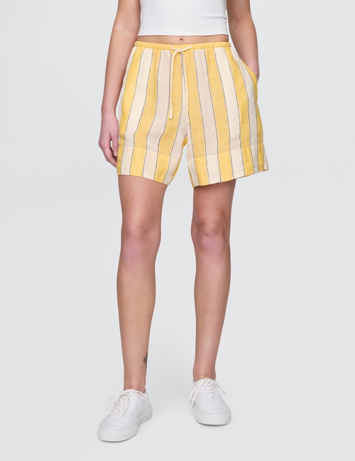 100% Linen Easy Shorts
