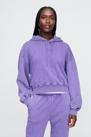 Vintage Soft Cropped Hoodie