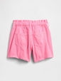 Kids High Rise Relaxed Pull-On Denim Shorts