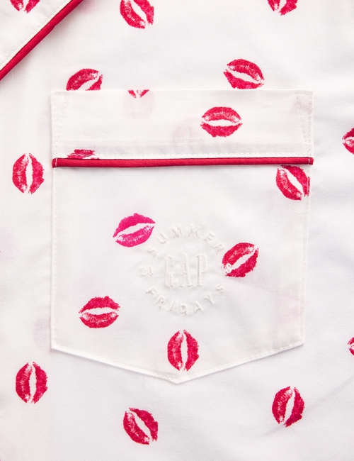Gap × Summer Fridays Relaxed Poplin Kiss PJ Shirt