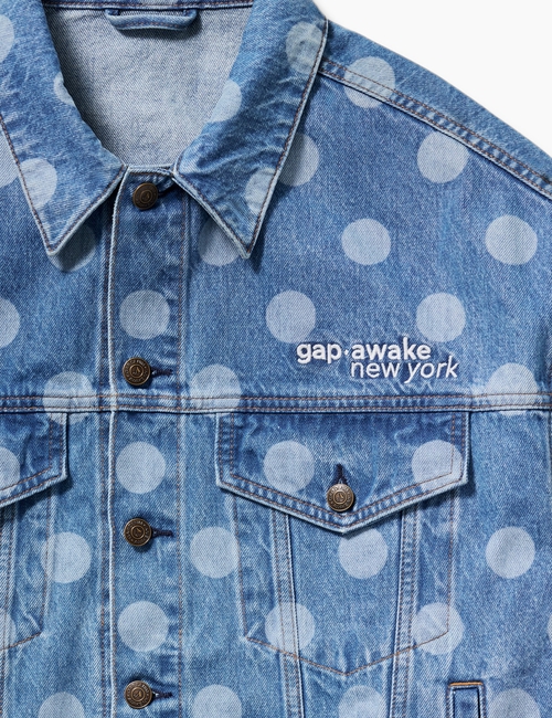 Gap × Awake NY Oversized Dotted Icon Denim Jacket