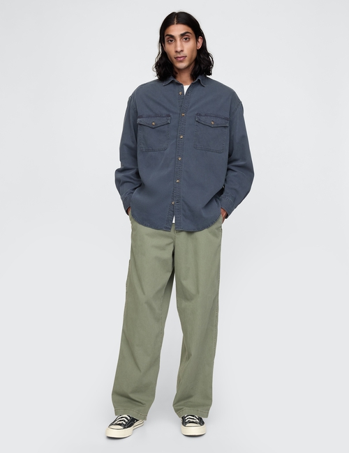 LS DENIM ULTRASOFT BIG SHIRT