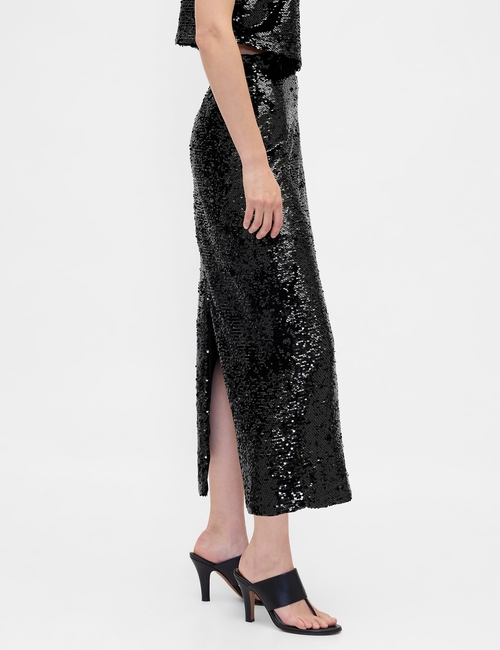 SEQUIN MAXI SKIRT