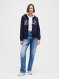 Relaxed Gap Logo Sherpa-Lined Zip Hoodie