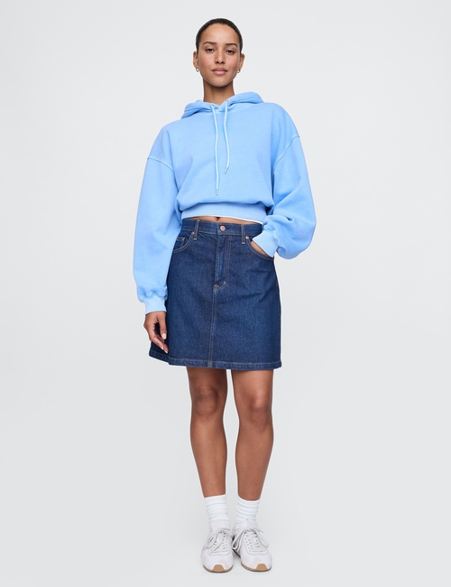 Vintage Soft Cropped Hoodie