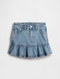 Kids Denim Ruffle Skirt