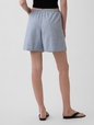 Linen-Blend Easy Shorts