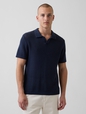 Mesh Polo Sweater