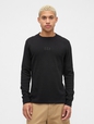 Gap Logo Waffle-Knit Crewneck T-Shirt
