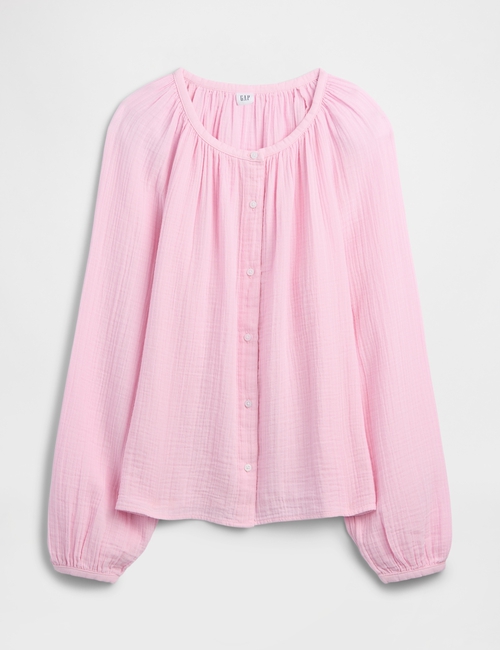 Oversized Gauze Top