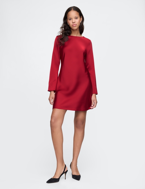Recycled Satin Mini Dress