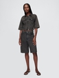 11" Mid Rise French Terry Denim Longline Shorts