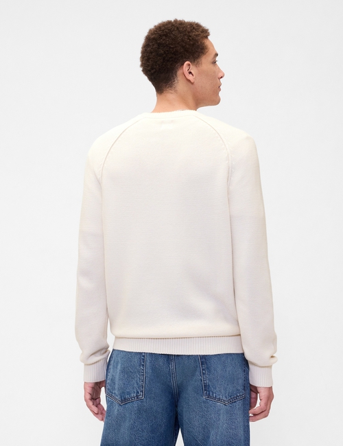 Garter Crewneck Sweater