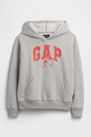 GapKids × Disney Mickey Mouse Relaxed Logo Hoodie