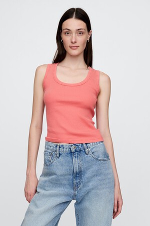 Rib Scoop Tank Top