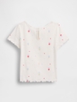 Baby & Toddler Embroidered Ice Cream Rib T-Shirt