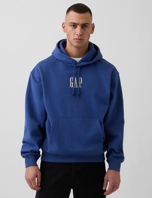 VintageSoft Oversized Logo Hoodie