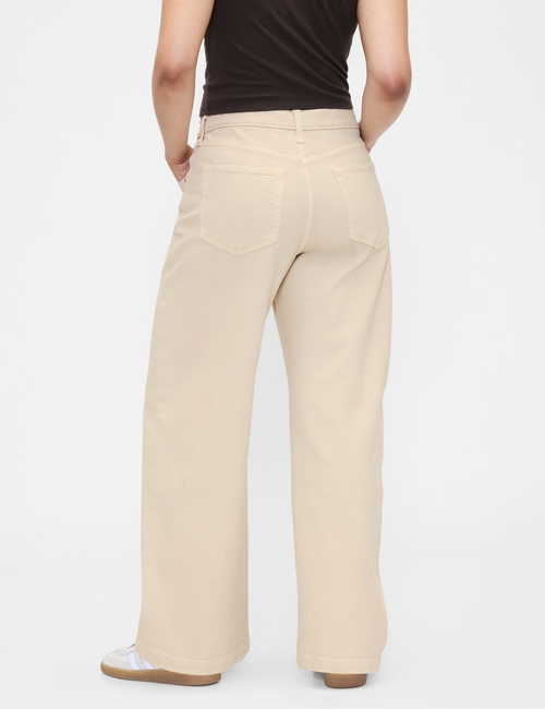 High Rise Stride Wide-Leg Jeans