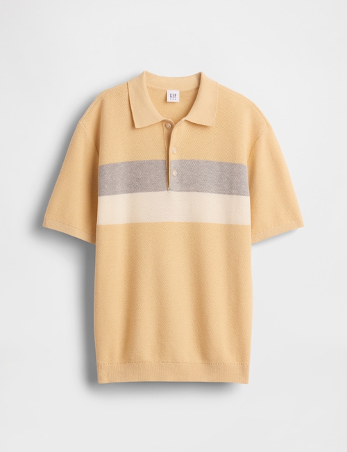 Kids Relaxed Stripe Polo Sweater Shirt