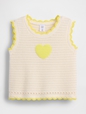SL COTTON CROCHET TANK - HEART