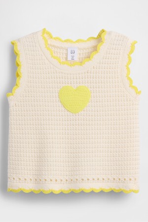 SL COTTON CROCHET TANK - HEART
