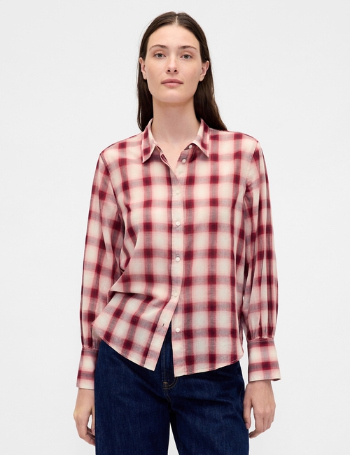 Voile Plaid Shirt