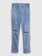Mid Rise Easy Denim Utility Jeans