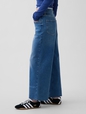 High Rise Stride Wide-Leg Ankle Jeans
