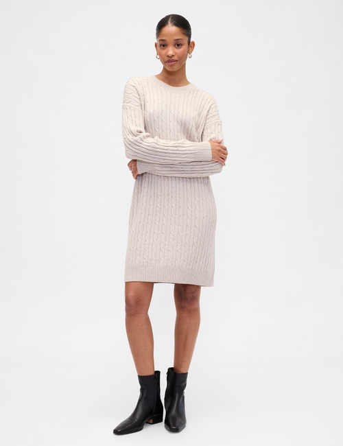 CashSoft Relaxed Crewneck Sweater Mini Dress