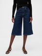 High Rise Culotte Jeans