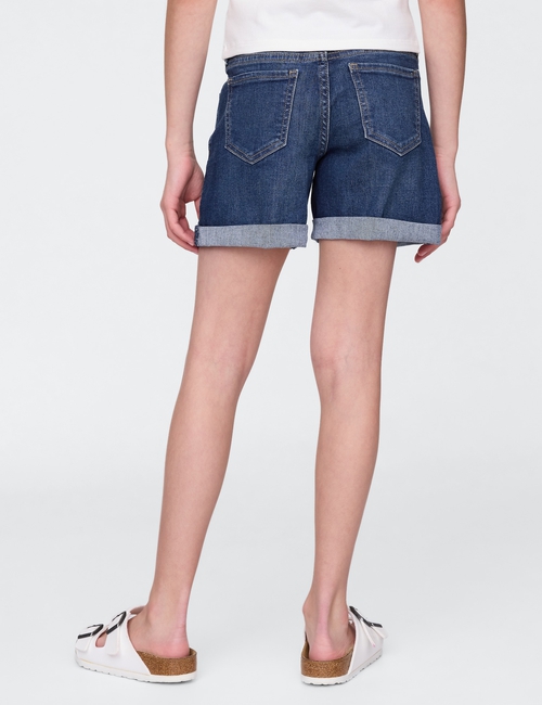 Kids Denim Midi Shorts