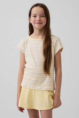 Kids Cap-Sleeve Fitted T-Shirt