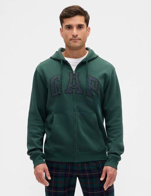 Relaxed Gap Logo Zip Hoodie