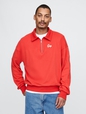 Vintage Soft Gap Logo Polo Sweatshirt