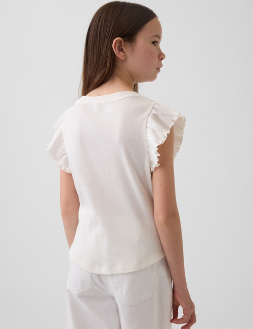 Kids Arch Logo Ruffle T-Shirt