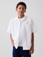 Kids Linen-Cotton Relaxed Vacay Shirt
