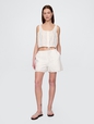 High Rise Eyelet Easy Shorts
