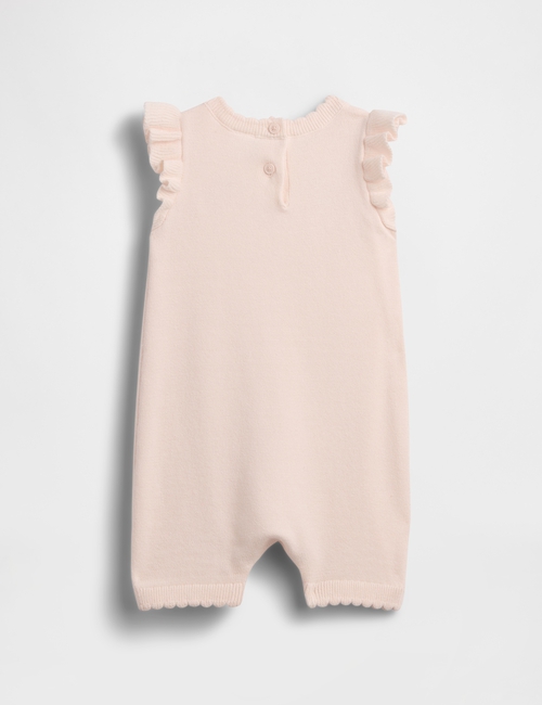 Baby Strawberry Sweater Shorty One-Piece