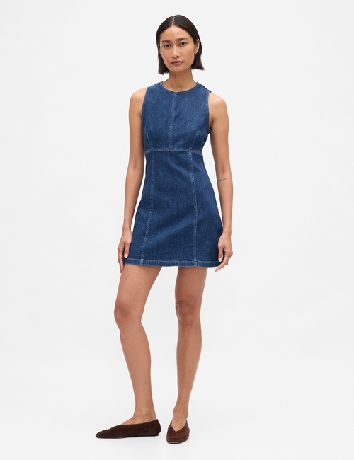 SL MINI SHELL SHIFT DRESS - DK MONROW