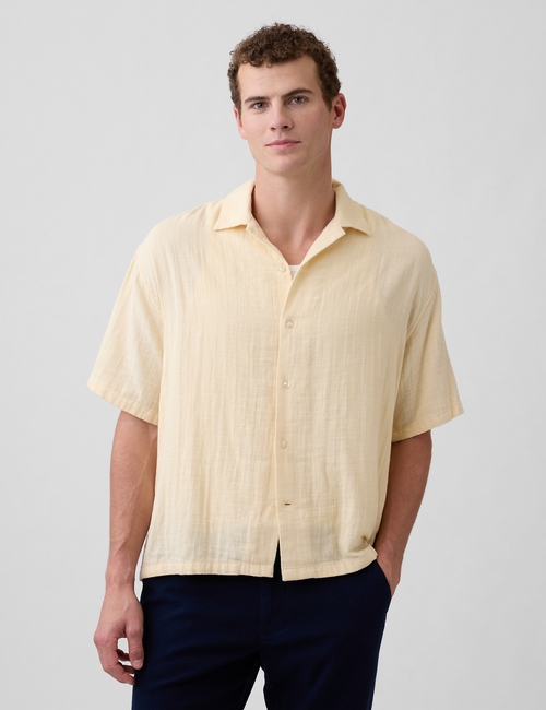 Boxy Gauze Vacay Shirt