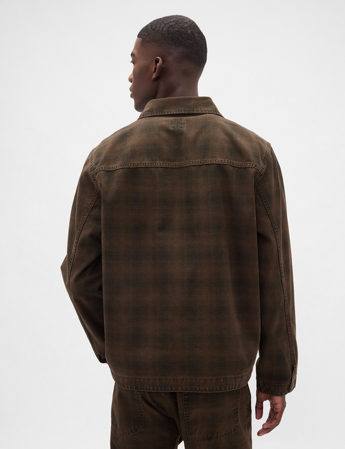 DENIM CANVAS OVERSHIRT - 2