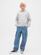 Kids Denim Baggy Cargo Joggers