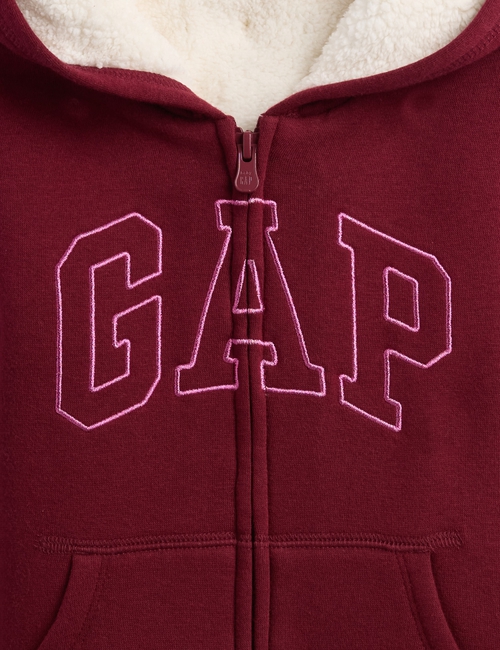 babyGap Logo Sherpa-Lined Hoodie