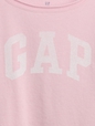 Kids French Terry Wide-Neck Logo Sweatshirt